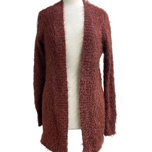 Symple NYC open front fuzzy soft cardigan small